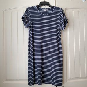 Striped Knee Length Dress